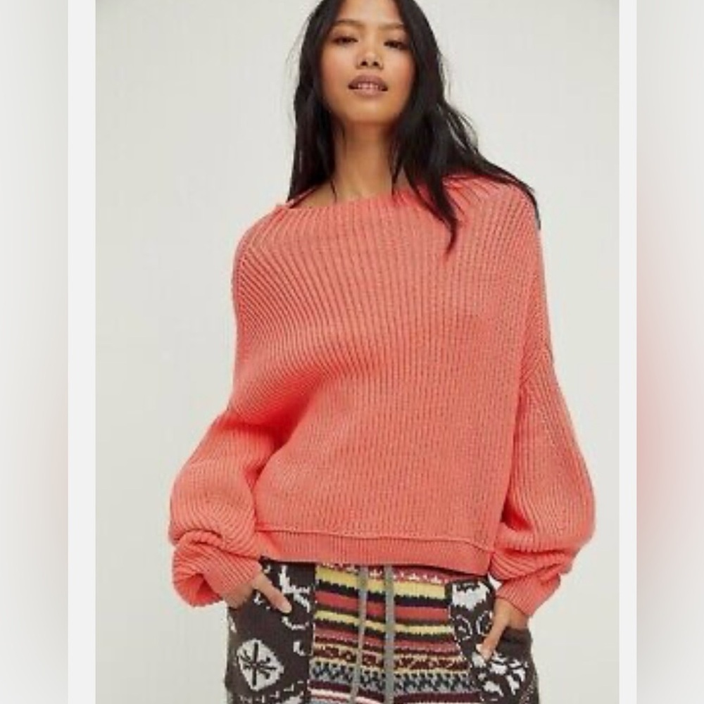 Free People Mock Neck Sweater